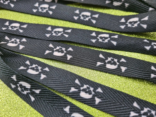 Totenkopf Schnürsenkel Schwarz Schuhe Schuhzubehör für Vans / Chucks / Converse